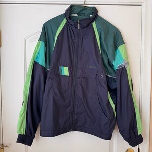 Vintage Head Mens ‘Head Hard Head Court’ Green and Blue Full Zip Jacket Size XL